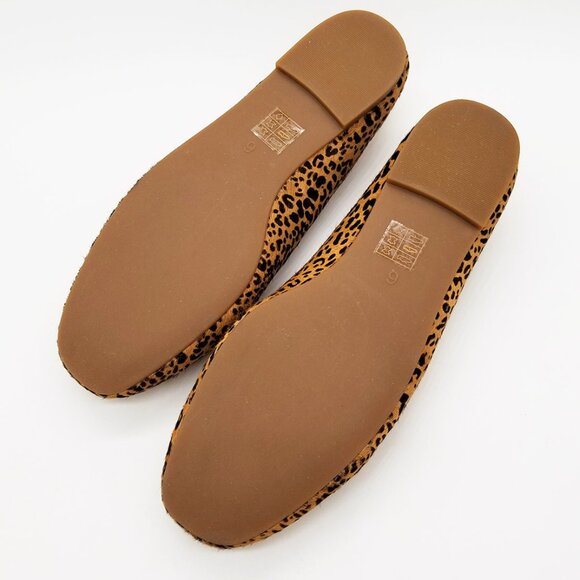 NEW Madewell The Cory Flat in Leopard Calf Hair Desert Dune Multi Size 6 $118 - Picture 14 of 16